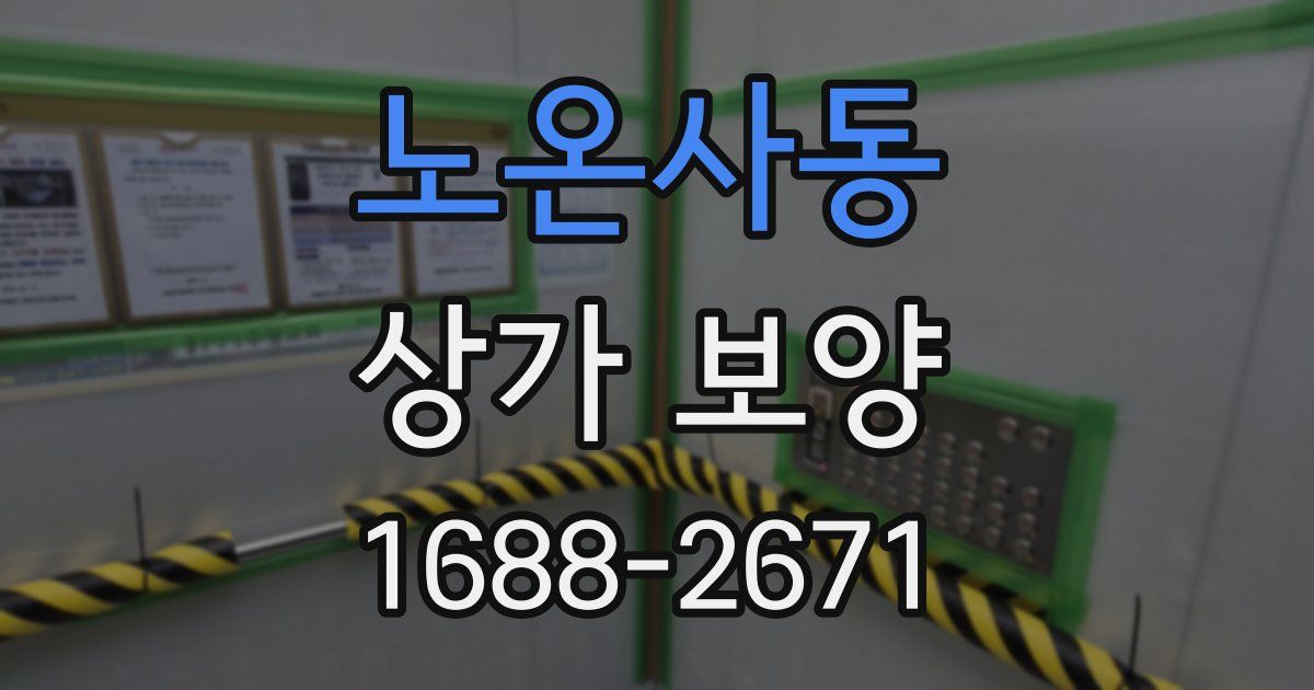 노온사동 상가 보양