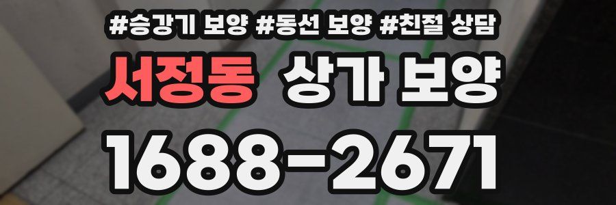 서정동 상가 보양