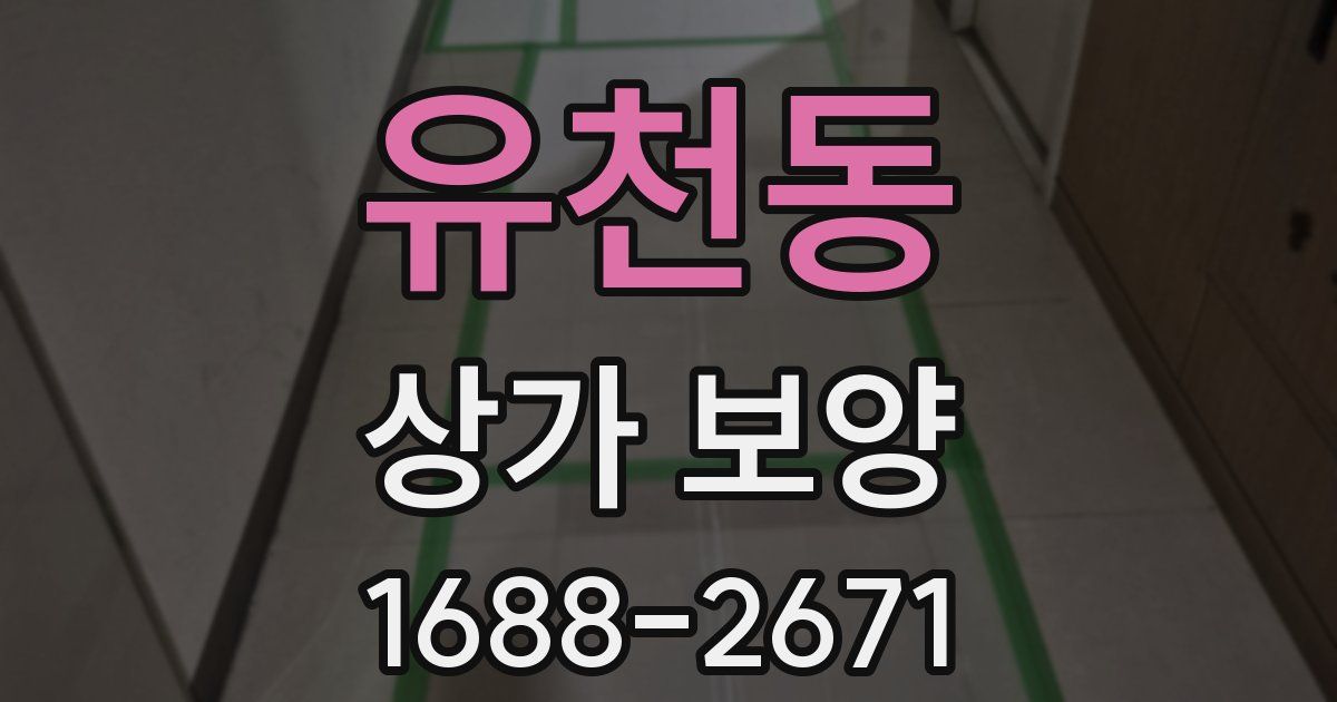 유천동 상가 보양