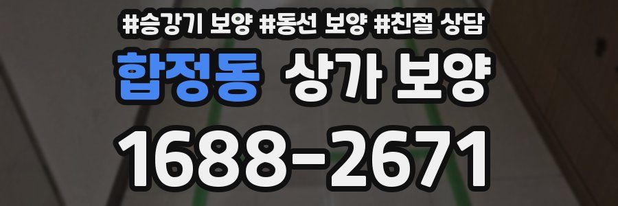 합정동 상가 보양