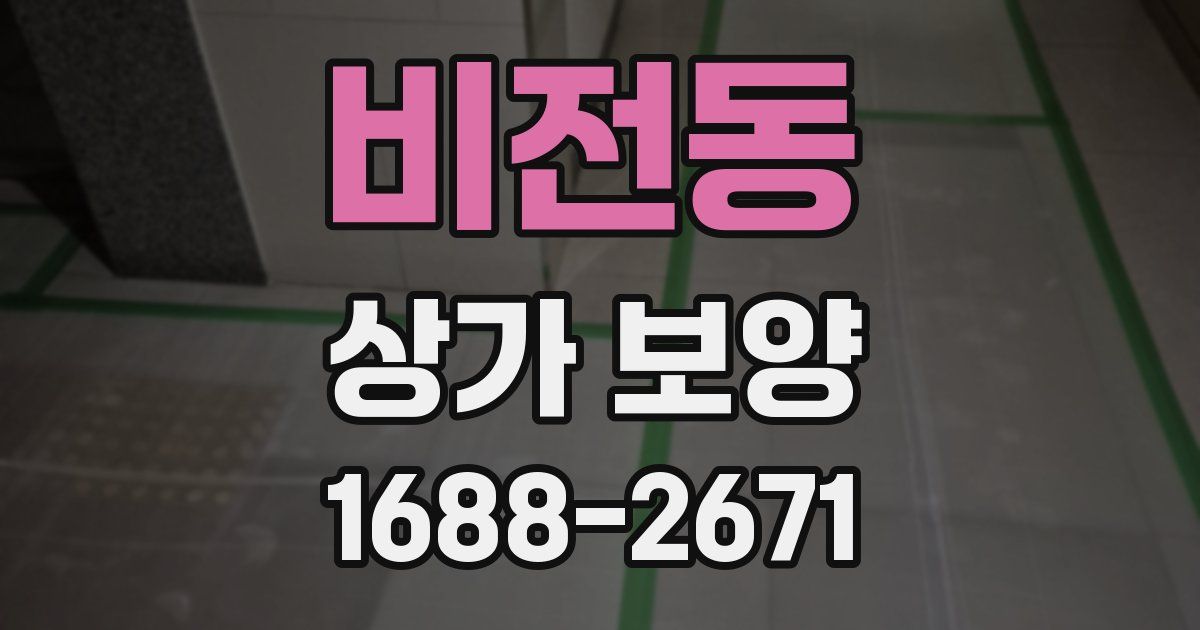 비전동 상가 보양