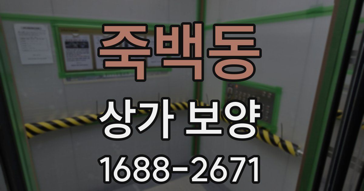 죽백동 상가 보양