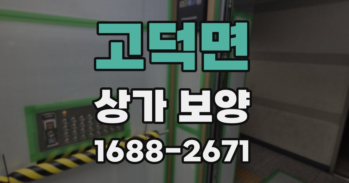 고덕면 상가 보양