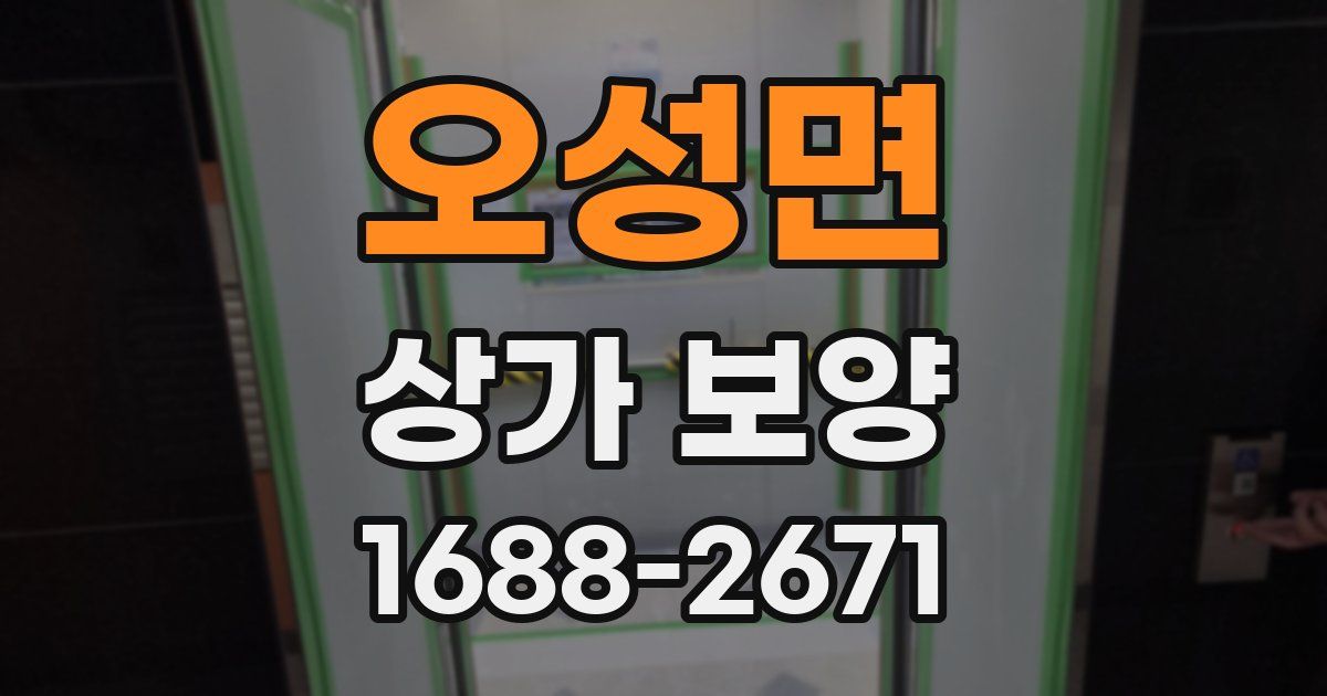 오성면 상가 보양