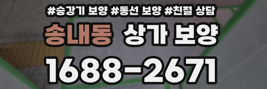 송내동 상가 보양