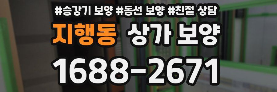 지행동 상가 보양
