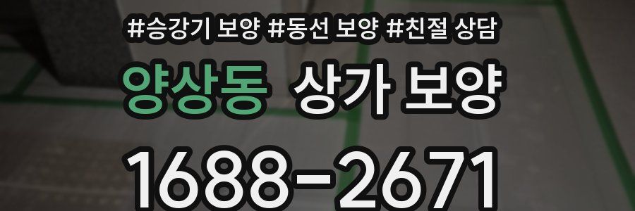 양상동 상가 보양
