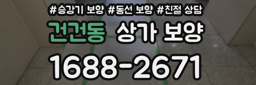 건건동 상가 보양