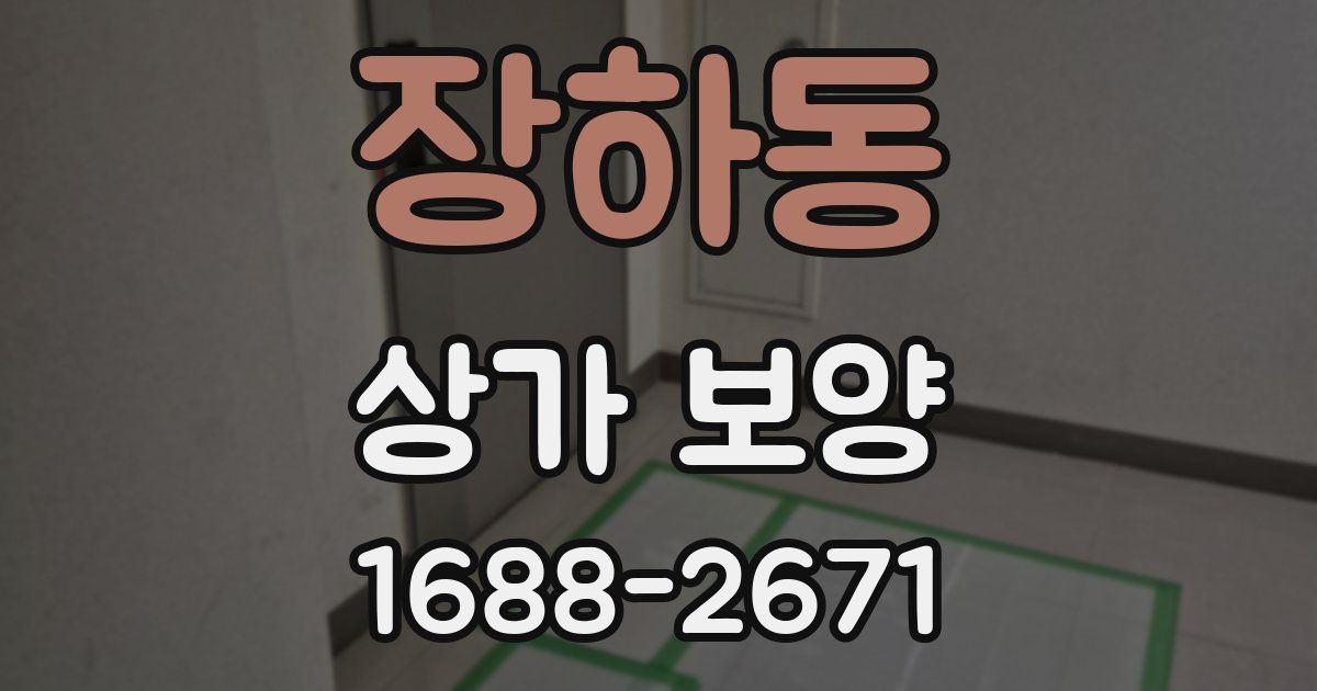 장하동 상가 보양