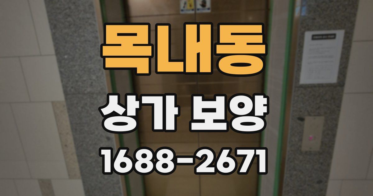 목내동 상가 보양