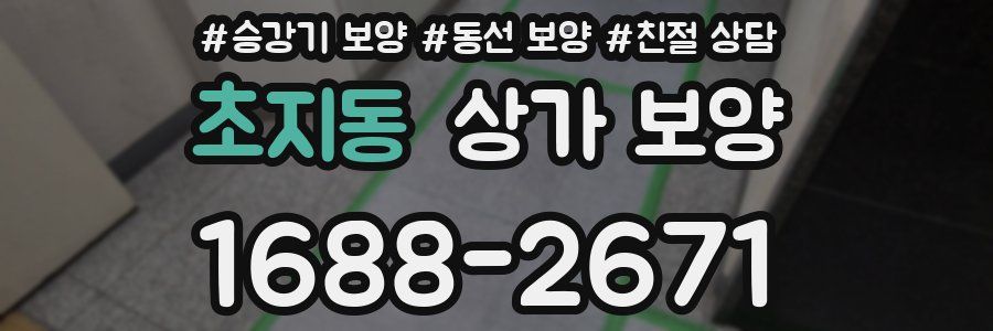 초지동 상가 보양
