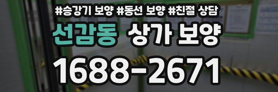 선감동 상가 보양