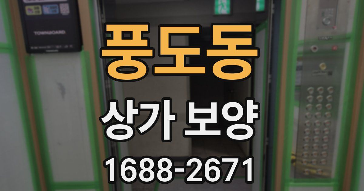 풍도동 상가 보양