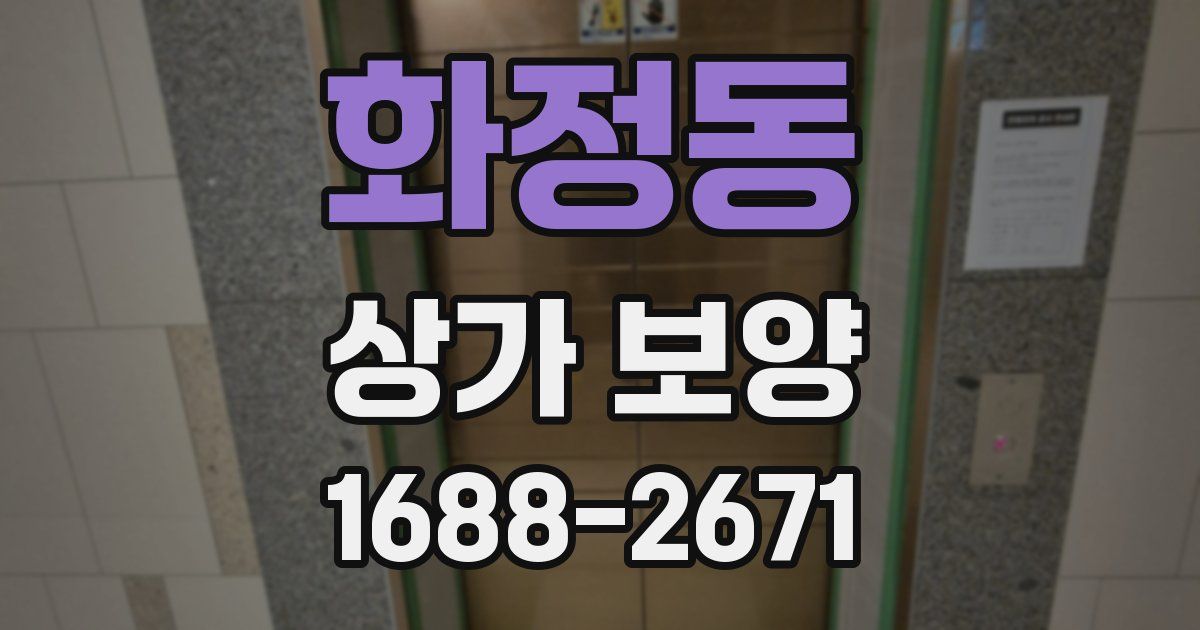 화정동 상가 보양