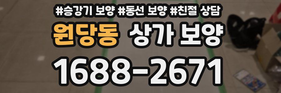 원당동 상가 보양