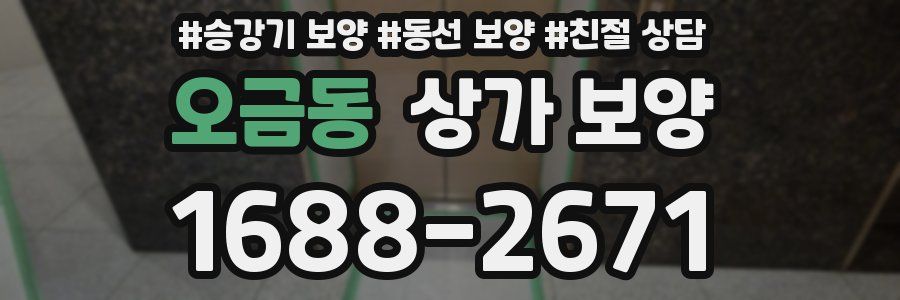 오금동 상가 보양