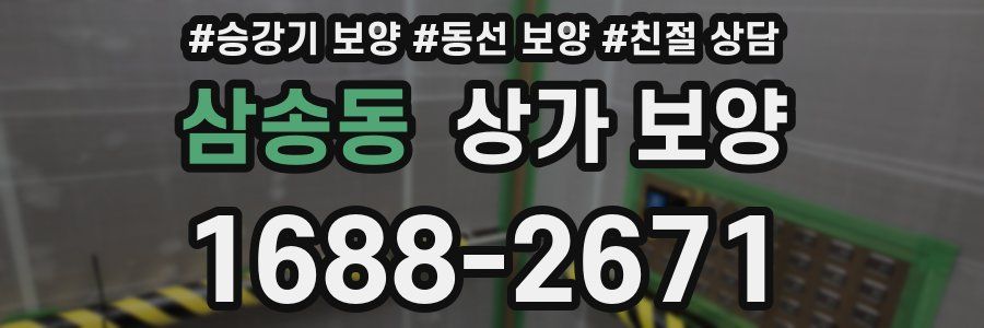 삼송동 상가 보양
