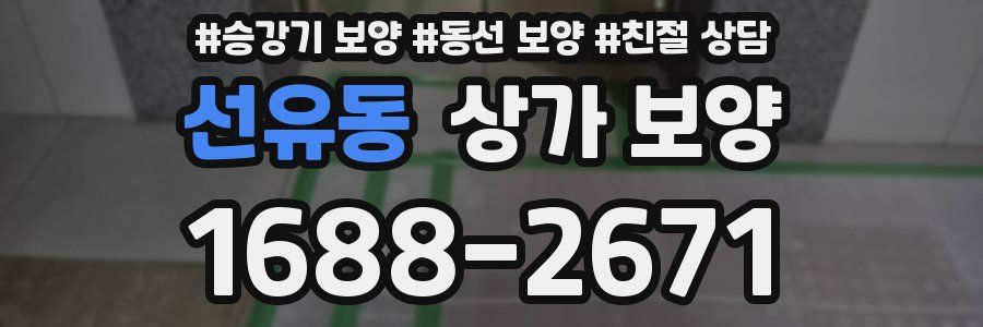선유동 상가 보양