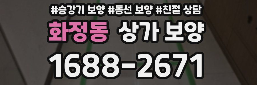화정동 상가 보양