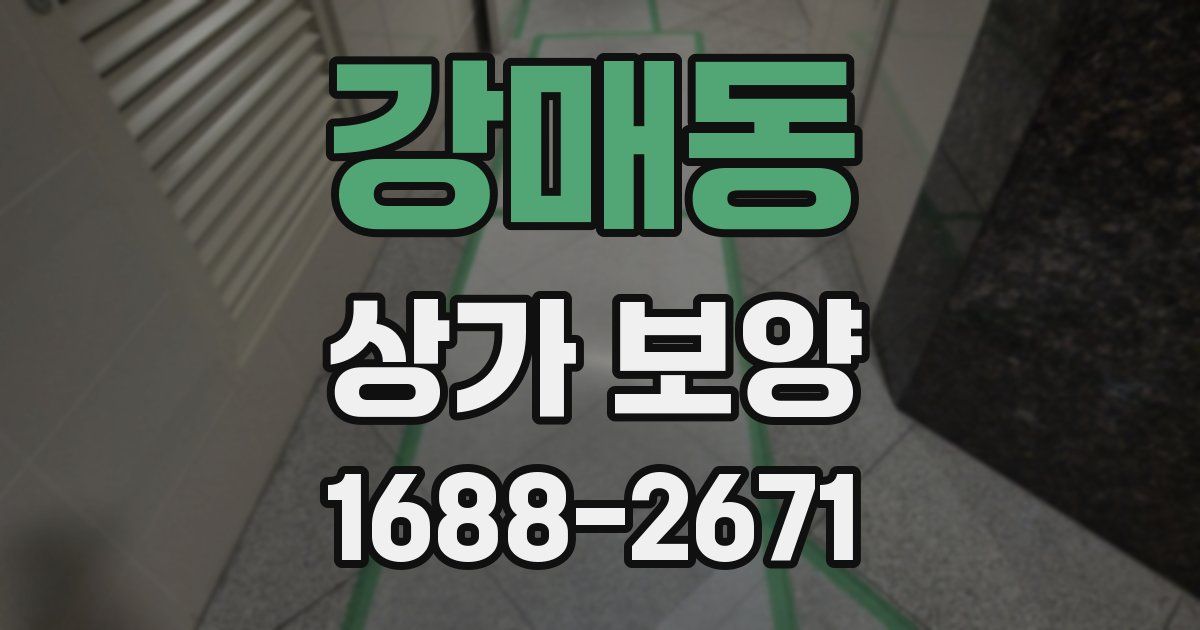 강매동 상가 보양