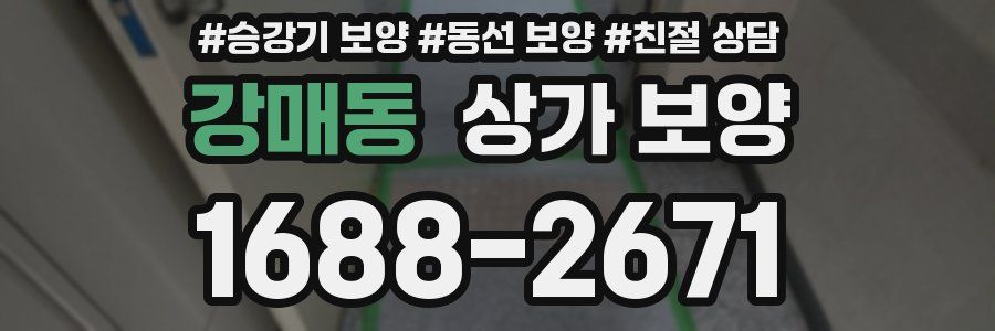 강매동 상가 보양