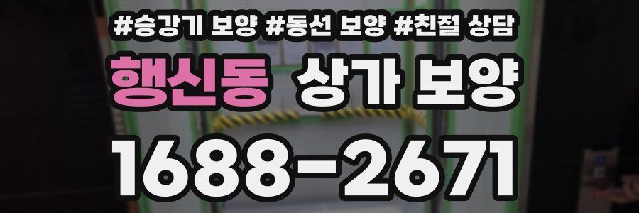 행신동 상가 보양