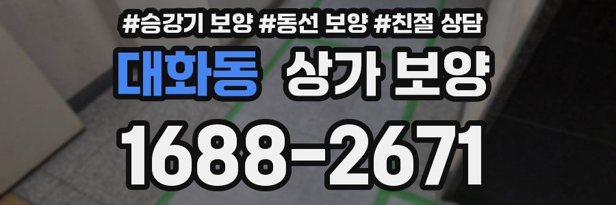 대화동 상가 보양