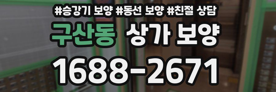구산동 상가 보양