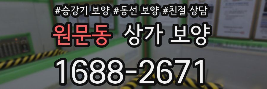 원문동 상가 보양