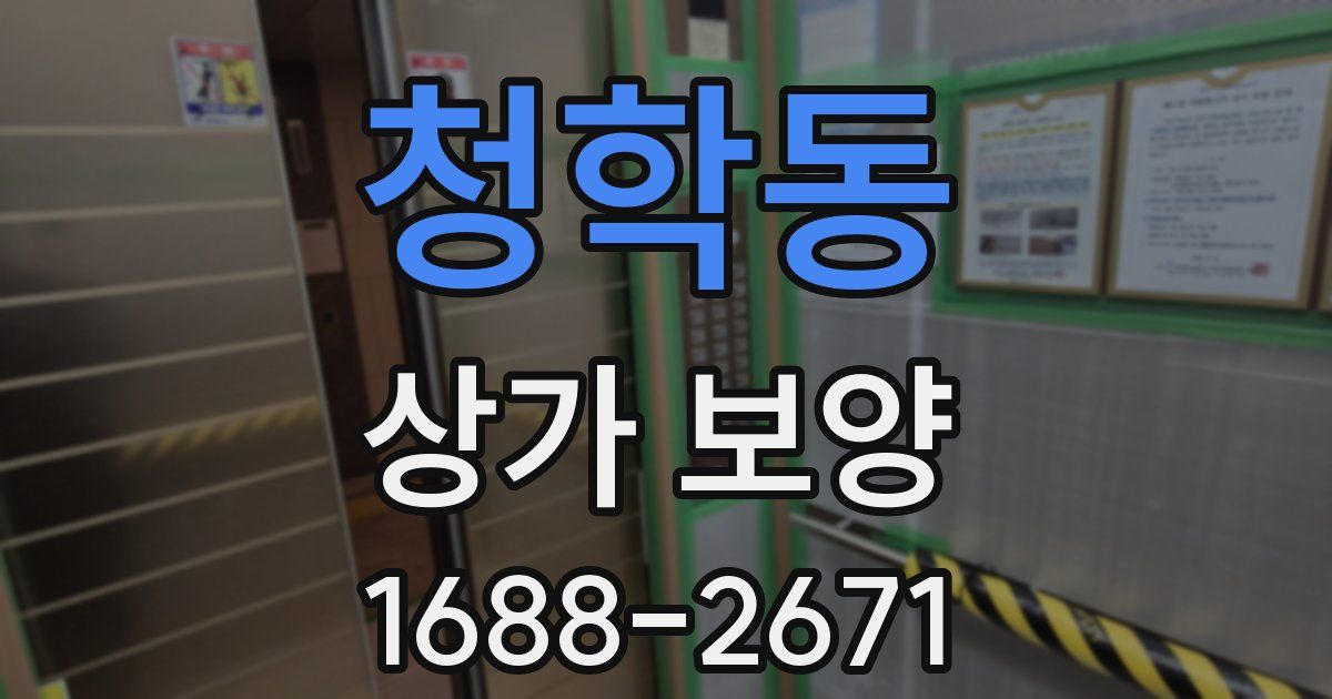 청학동 상가 보양