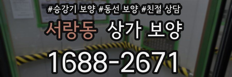 서랑동 상가 보양