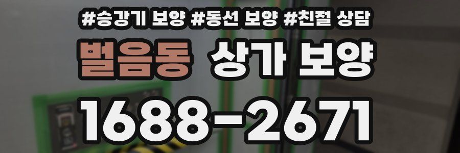 벌음동 상가 보양