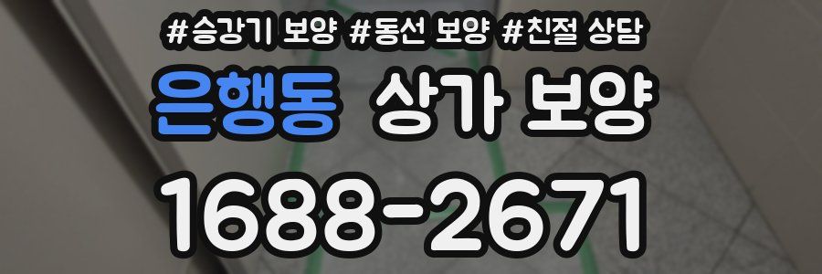 은행동 상가 보양
