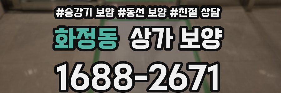 화정동 상가 보양