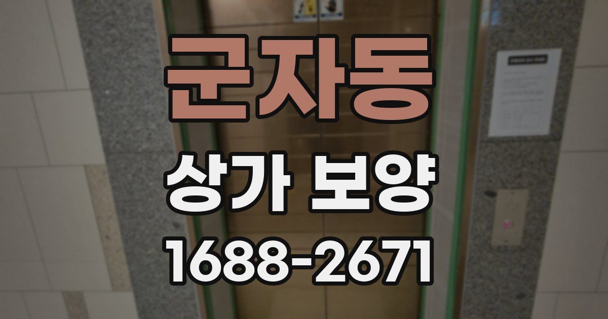 군자동 상가 보양