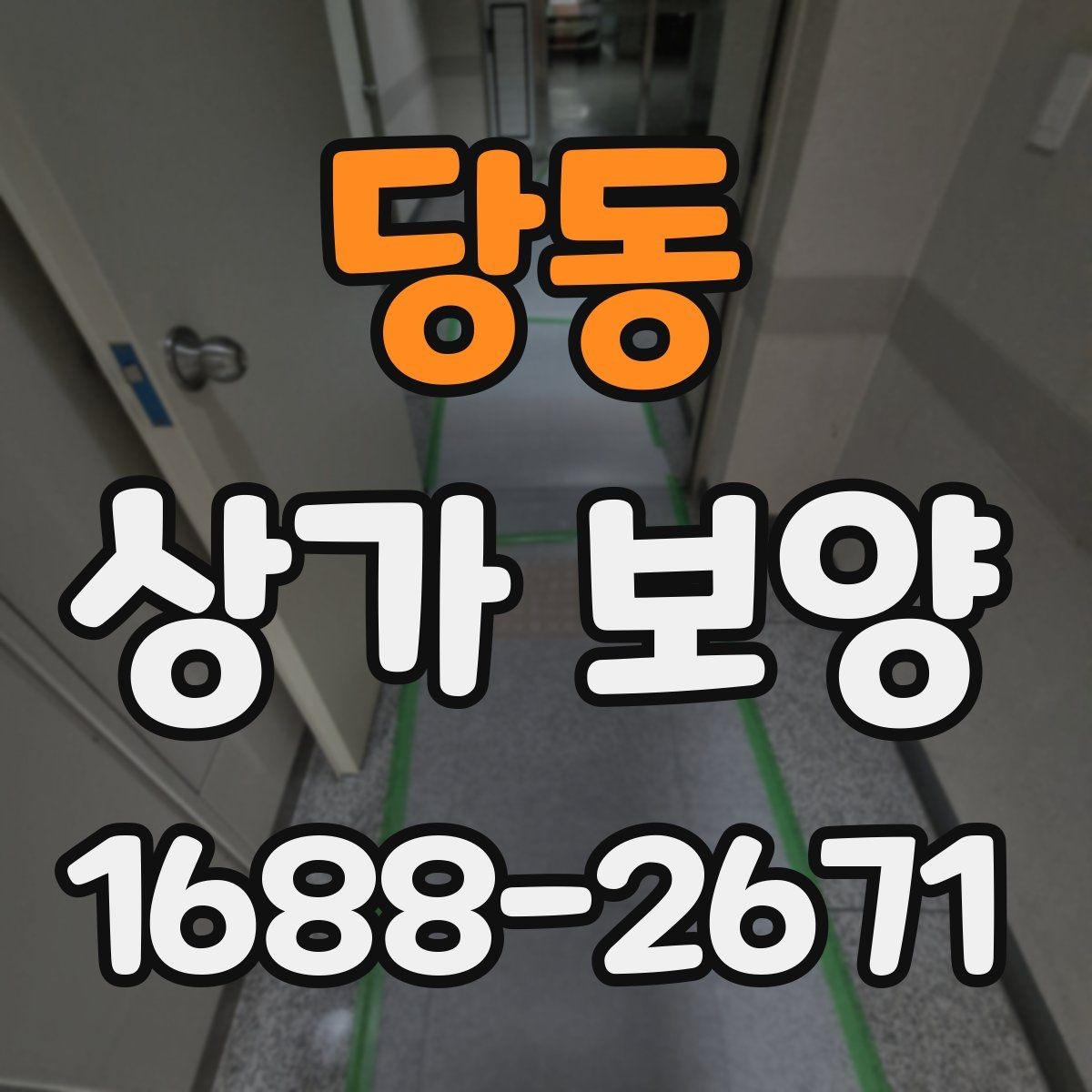 당동 상가 보양 작업 범위와 진행 순서