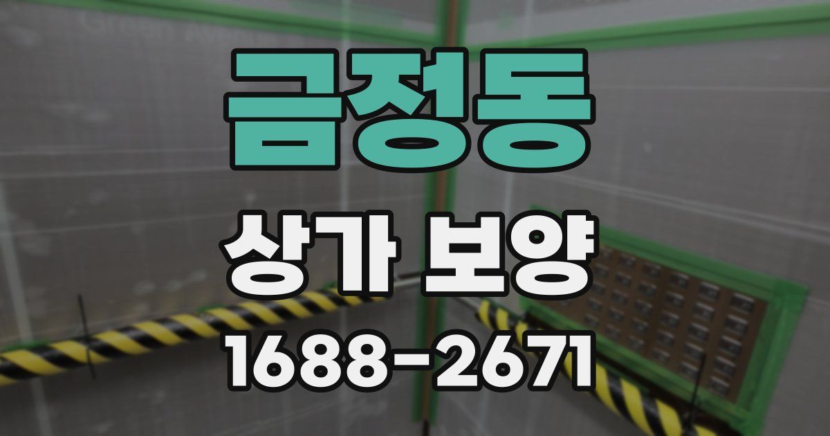 금정동 상가 보양
