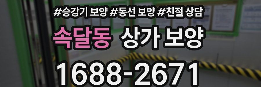 속달동 상가 보양
