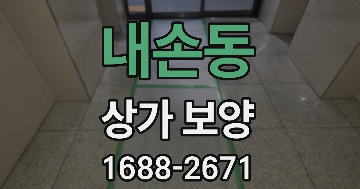 내손동 상가 보양