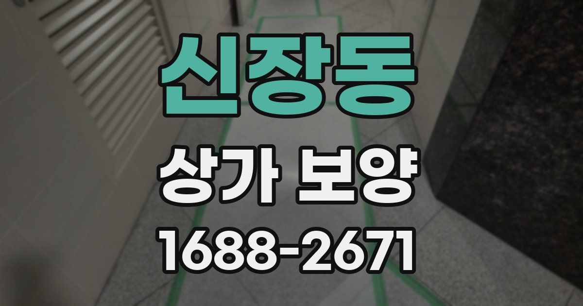 신장동 상가 보양