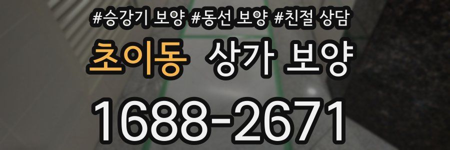 초이동 상가 보양