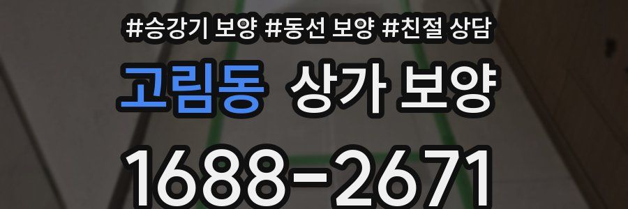 고림동 상가 보양