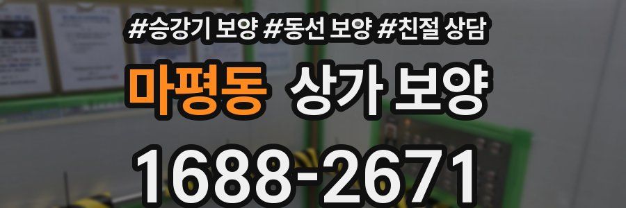 마평동 상가 보양