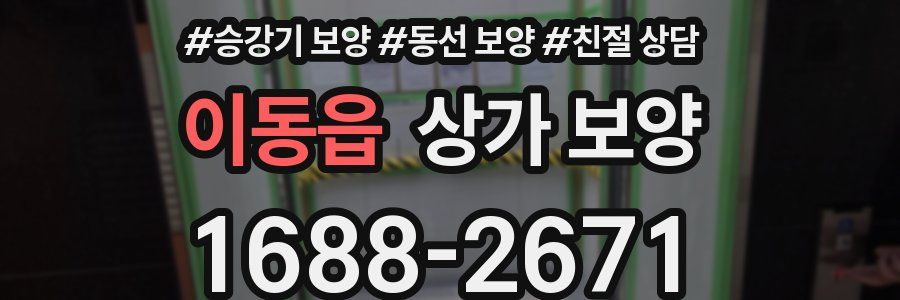 이동읍 상가 보양