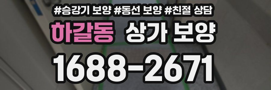 하갈동 상가 보양
