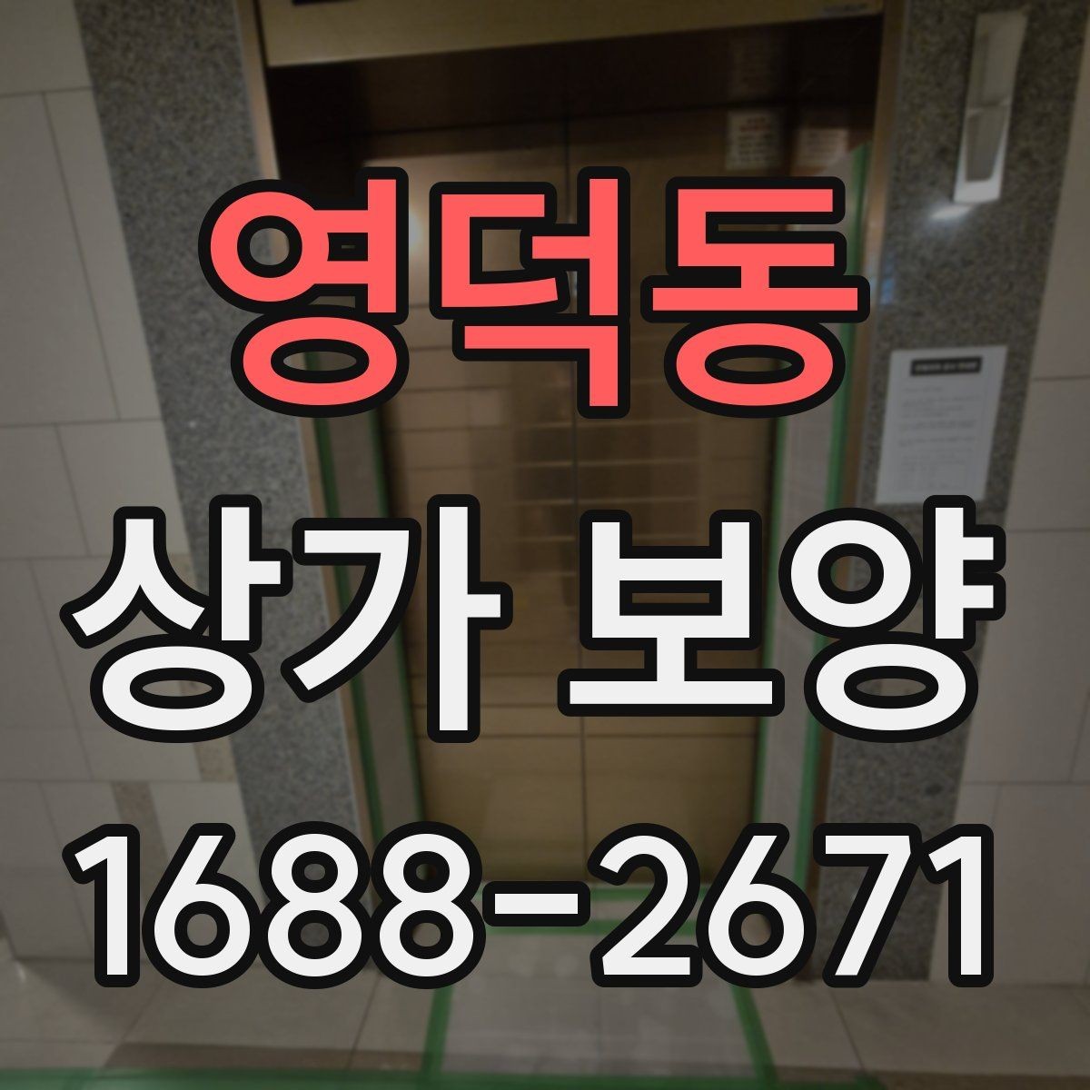 영덕동 상가 보양 대상별 관리 포인트
