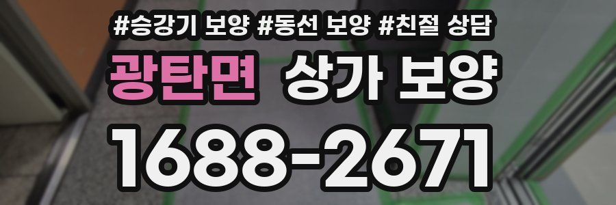 광탄면 상가 보양