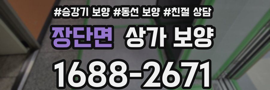 장단면 상가 보양