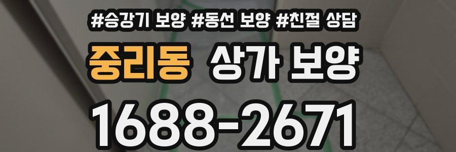 중리동 상가 보양
