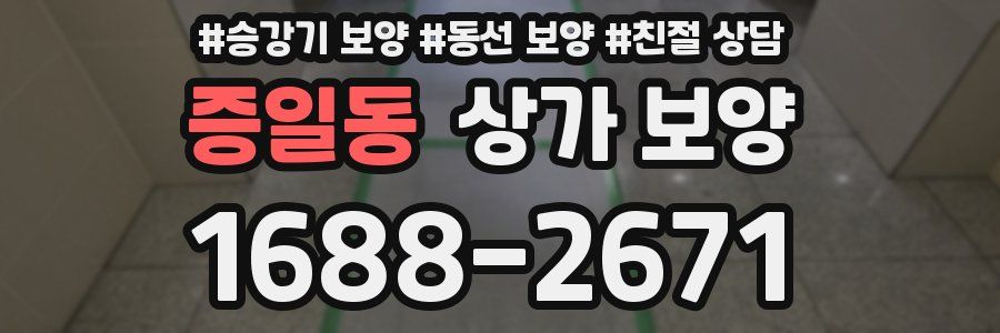 증일동 상가 보양